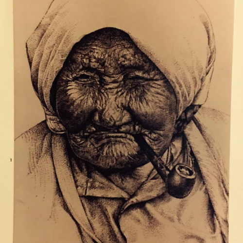 Photograph of the author's dìdųų (great grandmother), Julienne The’dahcha 