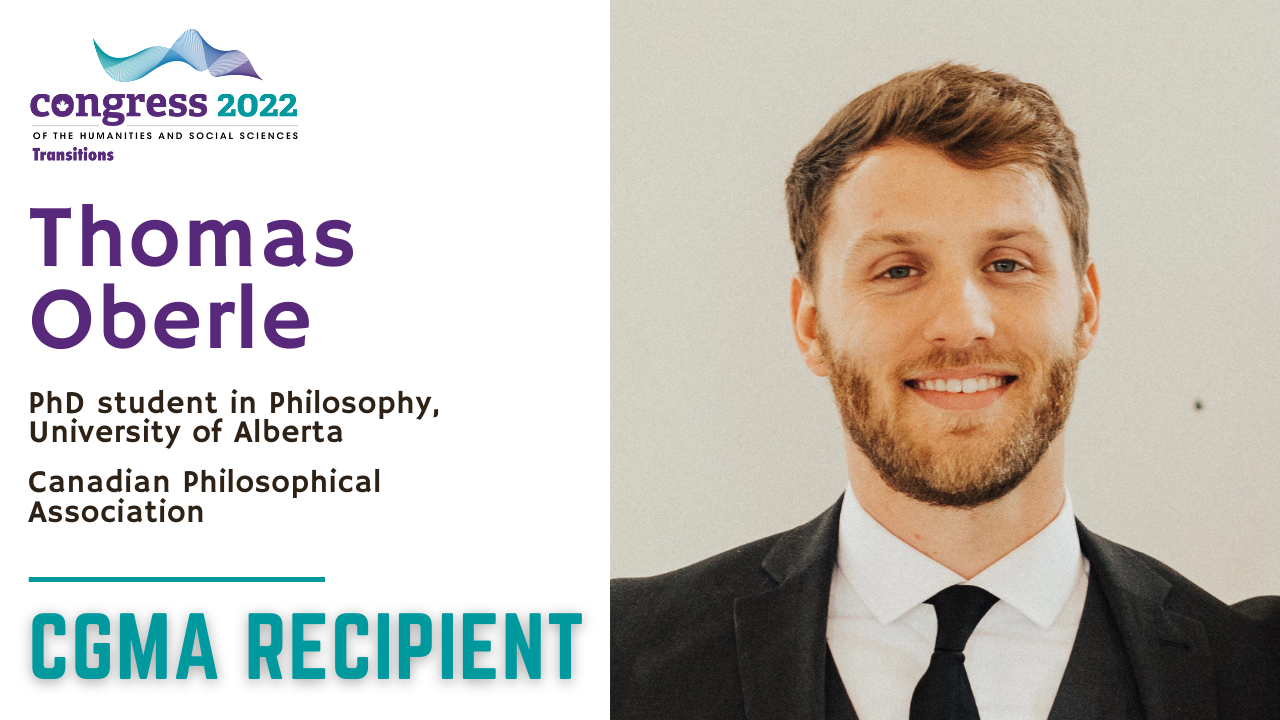 Photo of Thomas Oberle, CGMA recipient