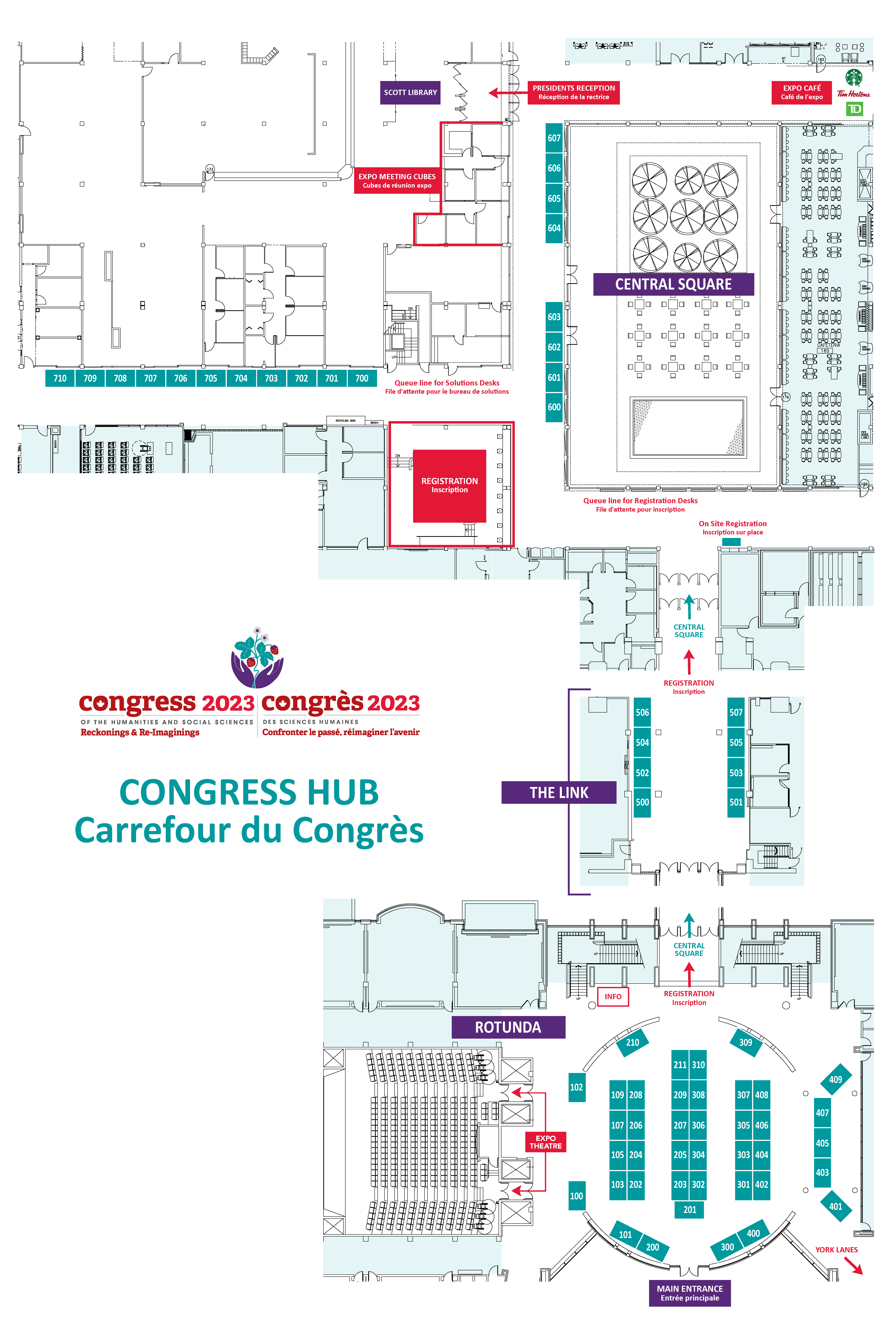 Congress hub and expo floorplan / 