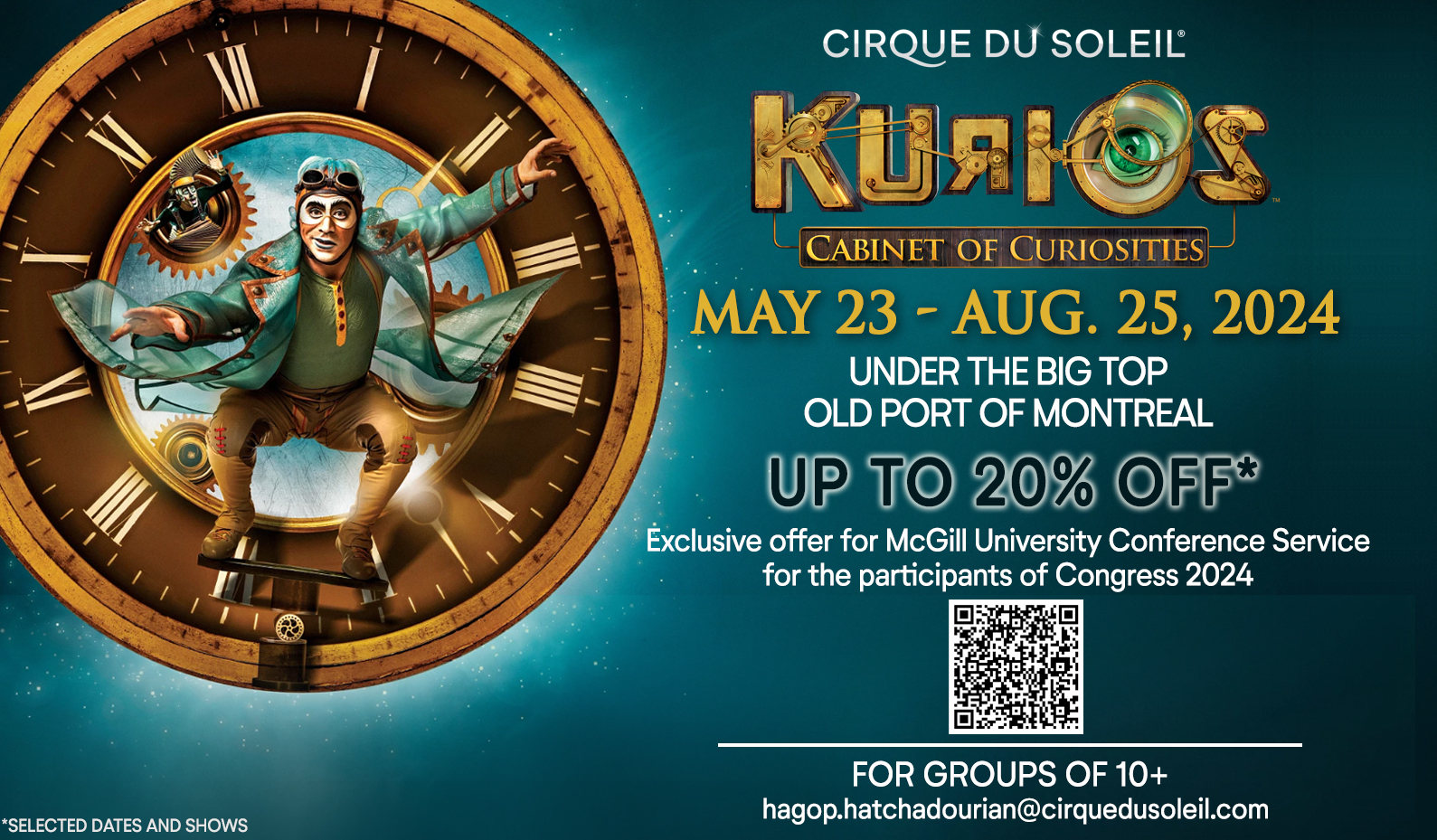 promotional poster for Cirque du Soleil