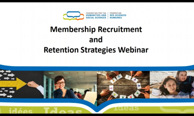 Membership recruitment and retention strategies webinar title slide